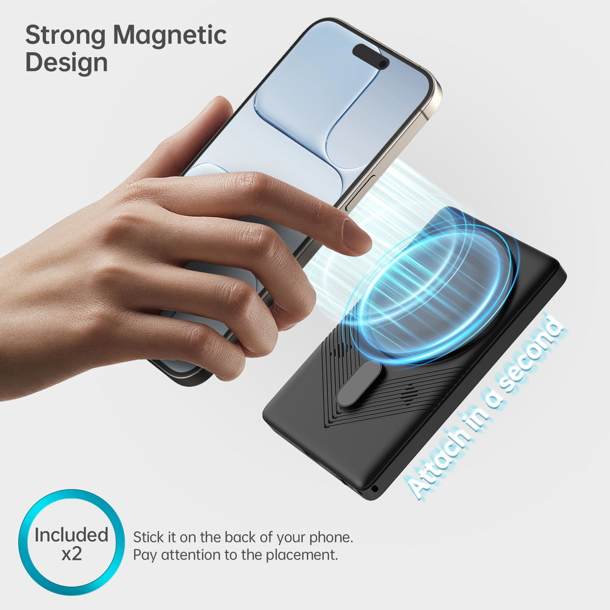 Selfie Monitor Touch Screen for iPhone 7-17, Young Master 4in 4K 30fps Magnetic Back Camera Monitor with Speaker for Vlog YouTube Tiktok Live Streaming Video Recording Content Creator, P2P Wireless