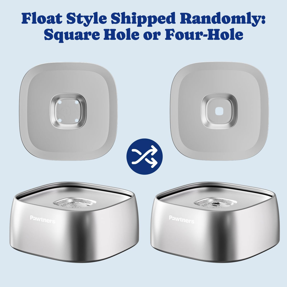 All Stainless Steel Dog Water Bowl No Spill,135oz Anti-Splash Dog Bowl with Non-Slip Base, Spill Proof for Medium Large Messy Drinkers, Slow Drinking, Slobber Stopper,Easy to Clean